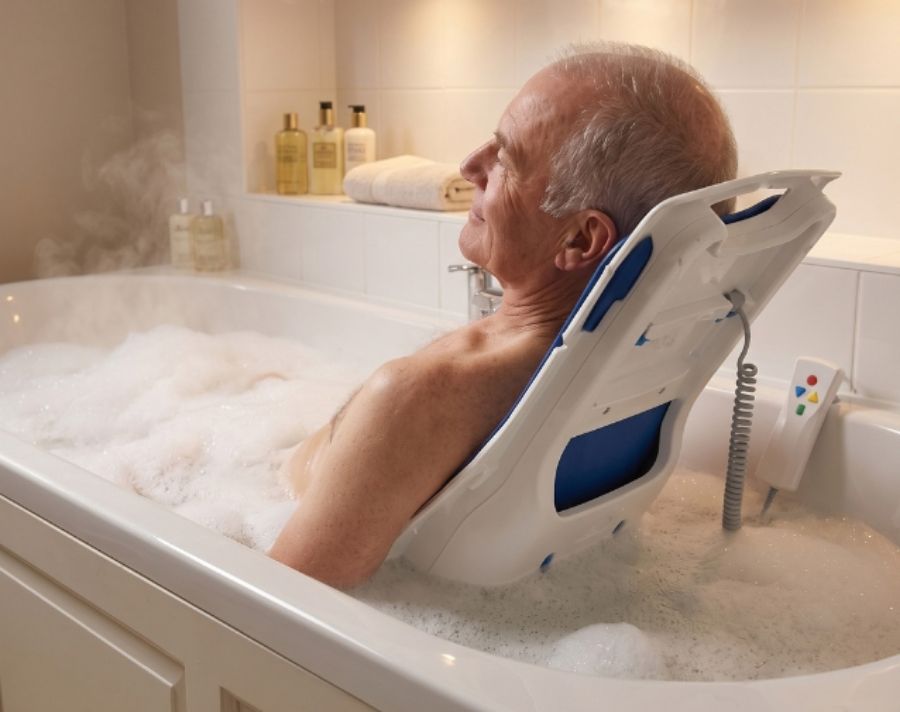 Rediscover the Simple Pleasure of a Full, Relaxing Bath with a Powered Bathlift